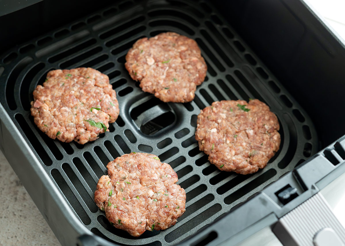 Mini Burger auf dem Airfryer